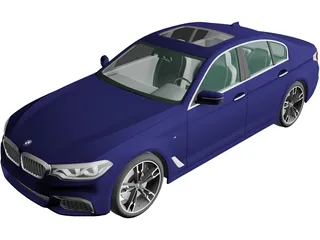 BMW M550i 3D Model preview