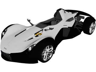 BAC Mono (2020) 3D Model preview