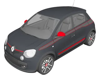 Renault Twingo (2015) 3D Model preview