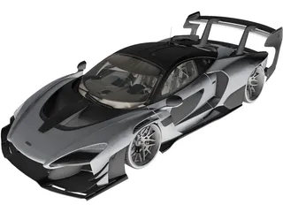 McLaren Senna GTR GP 3D Model preview