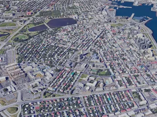 Reykjavik City, Iceland (2023) 3D Model preview
