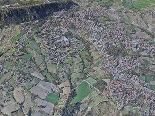 San Marino City, Italy (2022) 3D Model preview