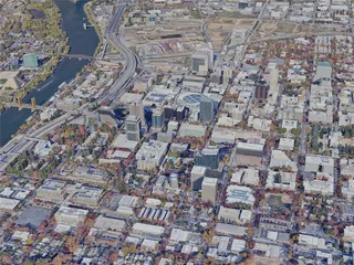 Sacramento City, USA (2024) 3D Model preview