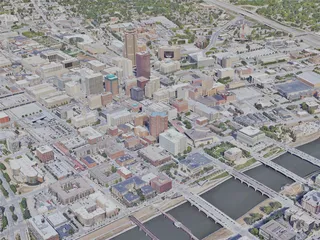 Des Moines City, IA, USA (2022) 3D Model preview