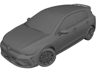 Volkswagen Golf R (2025) 3D Model preview
