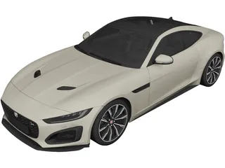 Jaguar F-Type R (2021) 3D Model preview