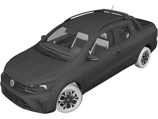 Volkswagen Saveiro 1.6 MSI Extreme (2025) 3D Model preview