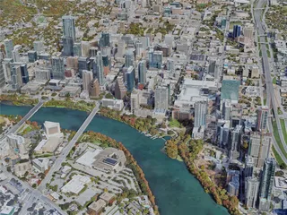 Austin City, TX, USA (2024) 3D Model preview