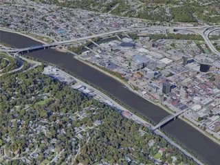 Charleston City, WV, USA (2023) 3D Model preview
