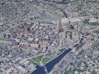 Providence City, RI, USA (2023) 3D Model preview