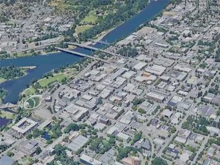 Salem City, OR, USA (2023) 3D Model preview