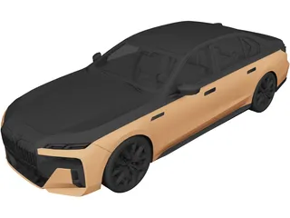 BMW i7 [M70] (2024) 3D Model preview
