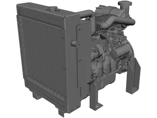 Isuzu 4LE1 Auxilary Engine 3D Model preview