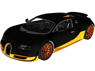 Bugatti Veyron 16.4 Super Sport (2010) 3D Model preview