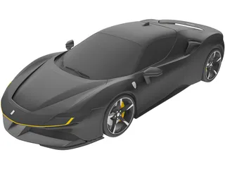 Ferrari SF90 Stradale 3D Model preview