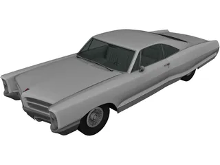 Pontiac Bonneville Hardtop (1966) 3D Model preview