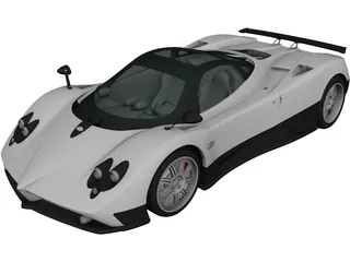 Pagani Zonda F (2005) 3D Model preview