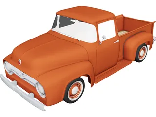 Ford F-100 (1956) 3D Model preview