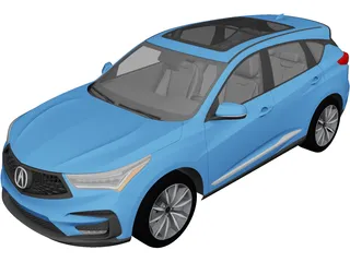 Acura RDX (2019) 3D Model preview