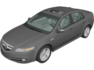 Acura TL (2007) 3D Model preview