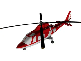 AgustaWestland AW109 Grand Helicopter 3D Model preview