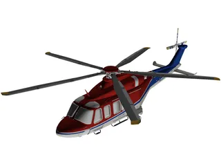 AgustaWestland AW139D 3D Model preview