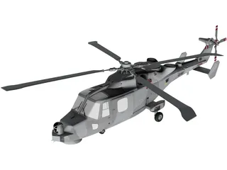 AgustaWestland AW159 Lynx Wildcat 3D Model preview