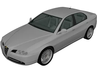 Alfa Romeo 166 (2003) 3D Model preview