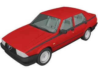 Alfa Romeo 75 (1985) 3D Model preview
