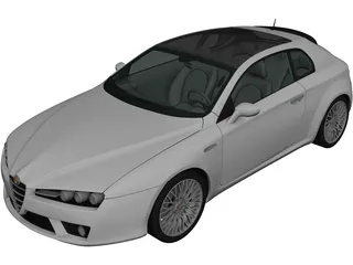 Alfa Romeo Brera (2011) 3D Model preview