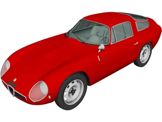 Alfa Romeo Giulia TZ (1963) 3D Model preview