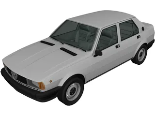 Alfa Romeo Giulietta 116 (1977) 3D Model preview
