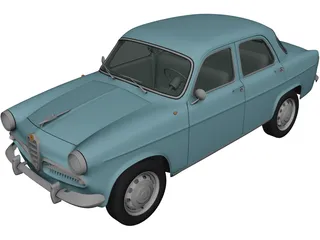 Alfa Romeo Giulietta 750 Berlina (1955) 3D Model preview
