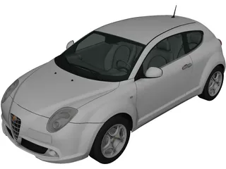 Alfa Romeo MiTo (2009) 3D Model preview
