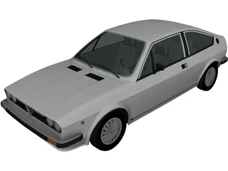 Alfa Romeo Sprint (1976) 3D Model preview
