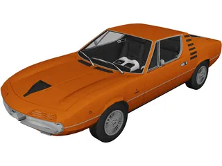 Alfa Romeo Montreal (1970) 3D Model preview