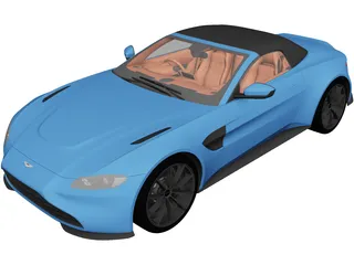Aston Martin Vantage Roadster (2021) 3D Model preview