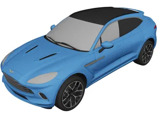 Aston Martin DBX (2022) 3D Model preview