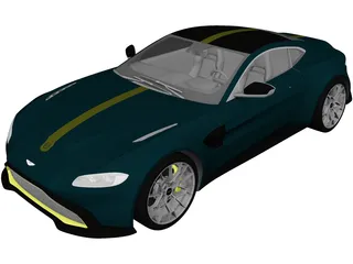Aston Martin Vantage AMR (2020) 3D Model preview