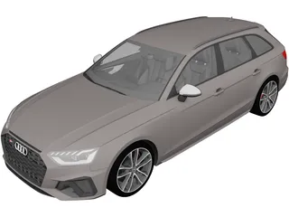 Audi S4 Avant (2020) 3D Model preview
