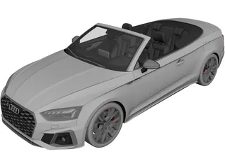 Audi S5 Cabrio (2020) 3D Model preview