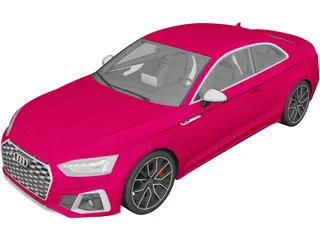 Audi S5 Coupe (2020) 3D Model preview