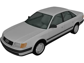 Audi 100 Sedan (1991) 3D Model preview