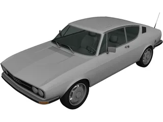 Audi 100 Coupe S (1970) 3D Model preview
