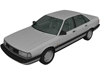 Audi 200 Sedan (1983) 3D Model preview