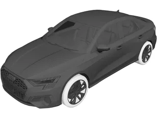 Audi A3 Sedan (2021) 3D Model preview