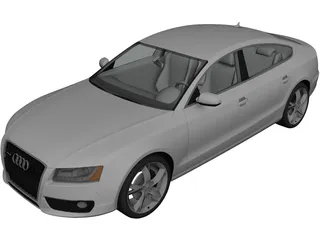 Audi A5 Sportback (2010) 3D Model preview
