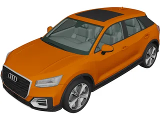 Audi Q2 (2020) 3D Model preview