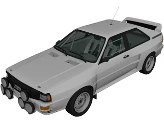 Audi Quattro A2 (1981) 3D Model preview