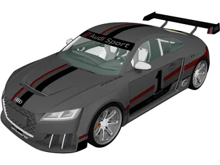 Audi TT RS Clubsport (2017) 3D Model preview